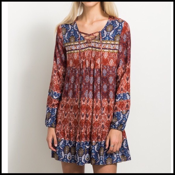 Boho Print Dress - Picture 2 of 6